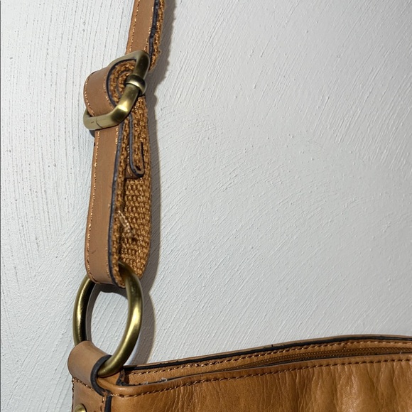 Lucky Brand Tan Leather Crossbody Bag with Fringe - Picture 7 of 15